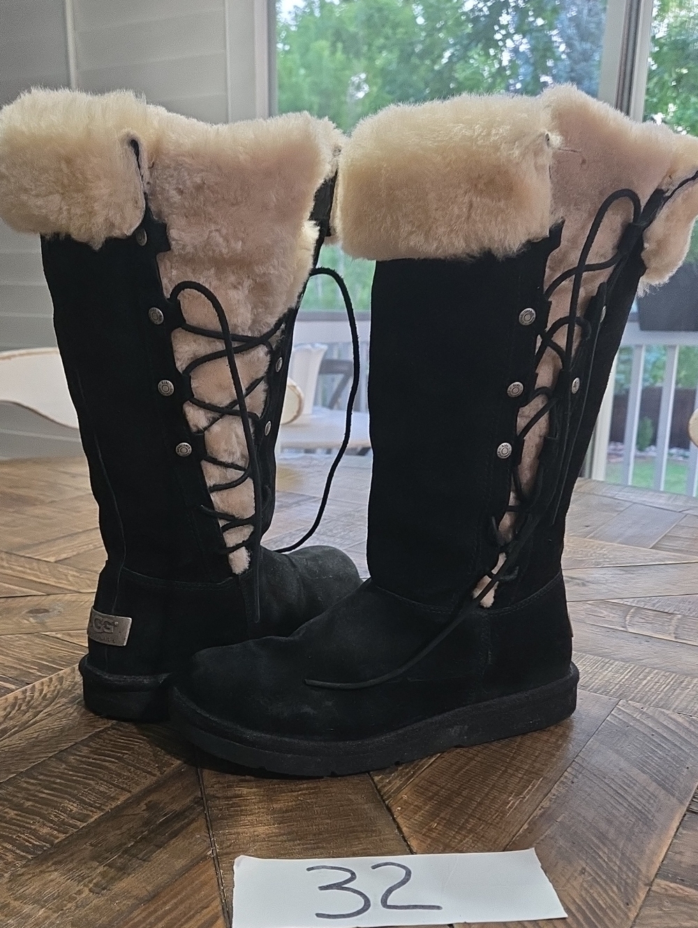 UGG Australia "Upside" Boots 5163 Boots Black Women's Size 7